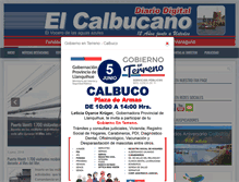 Tablet Screenshot of elcalbucano.cl
